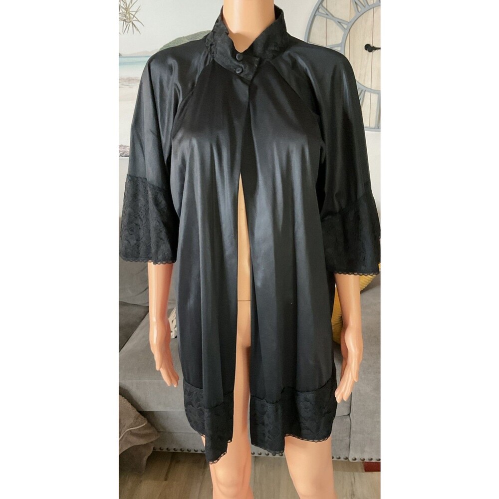 Vtg Cattani of California 70’s Sleepwear Robe Lingerie Romantic Peignoir Medium
